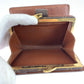 LOUIS VUITTON Bifold Wallet M61674 PVC Brown Gold Metal Purse Folding Wallet Compact Wallet Monogram Portefeuille Viennoiserie Women Used Authentic