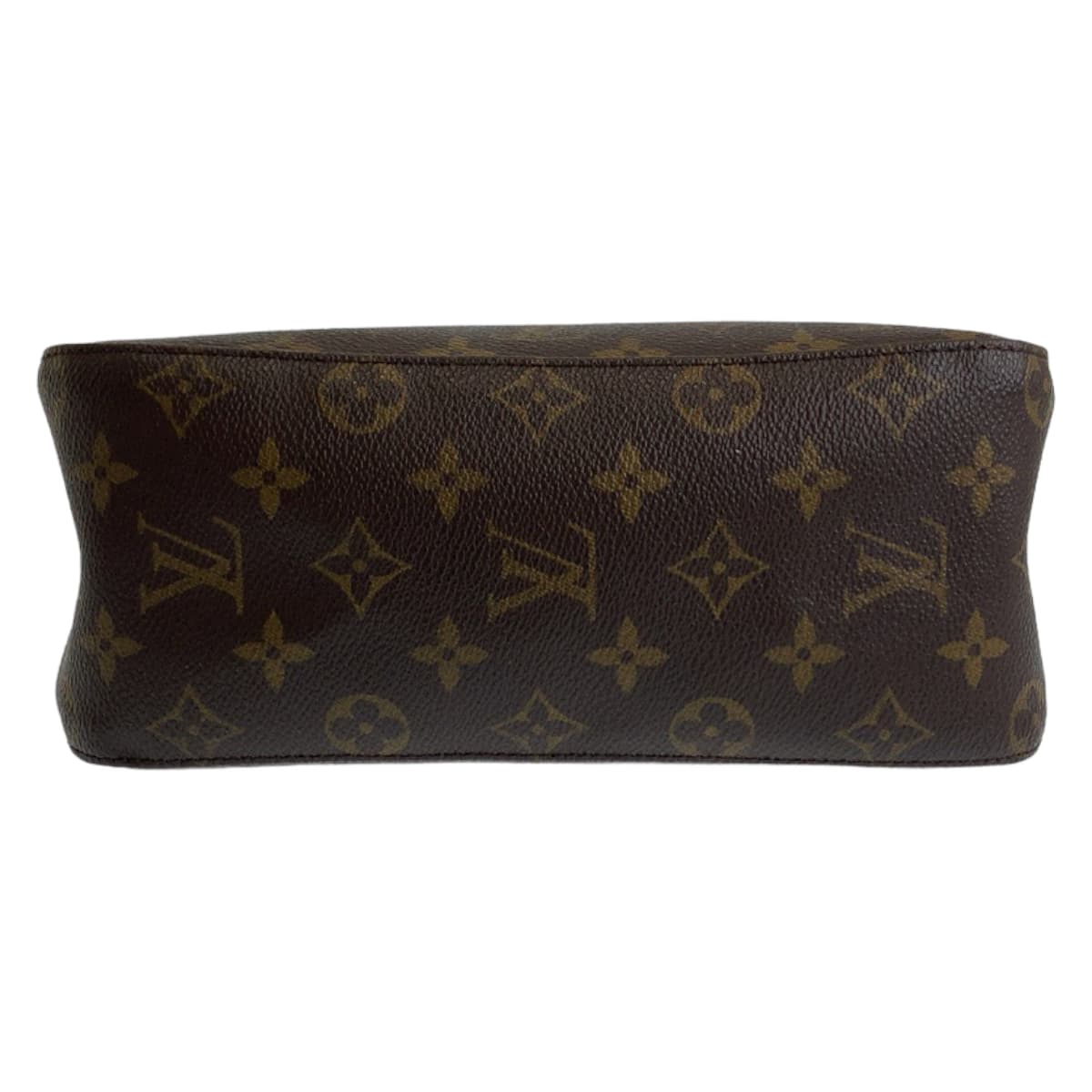 LOUIS VUITTON Shoulder Bag M51146 PVC Brown Gold Metal Shoulder Bag Monogram LoopingMM Women Used Authentic