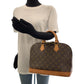 LOUIS VUITTON Handbag M51130 PVC Brown Gold Metal Handbag Monogram Alma Women Used Authentic