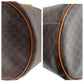 CELINE Handbag PVC, Leather Brown Gold Metal Handbag vanity bag Macadam Women Used Authentic