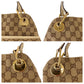GUCCI Shoulder Bag 121023 GG canvas Beige Brown Ivory Gold Metal Shoulder Bag Tote Bag Women Used Authentic