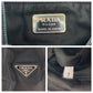 PRADA Shoulder Bag Nylon Black SilverMetal One Shoulder Bag, Plastic Handle Test Triangle With logo Women Used Authentic