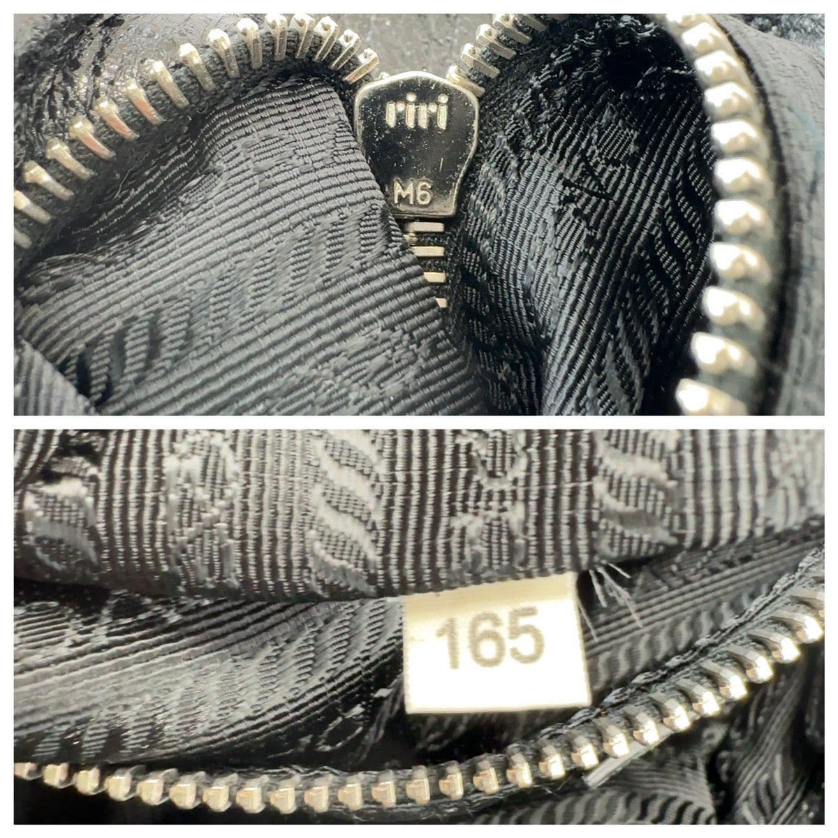 PRADA Shoulder Bag Nylon, Leather Black SilverMetal Hobo Shoulder Bag Tessuto Wrinkled Triangle With logo Women Used Authentic