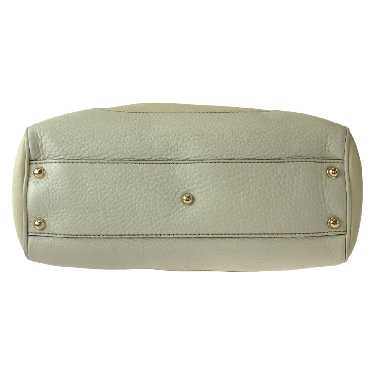 GUCCI Shoulder Bag 308360 leather Ivory Brown Gold Metal Shoulder Bag handbag Bamboo Women Used Authentic
