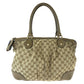 GUCCI Tote Bag 285730 GG canvas Brown Gold Metal Tote Bag Shoulder Bag Handbag Sukey Women Used Authentic