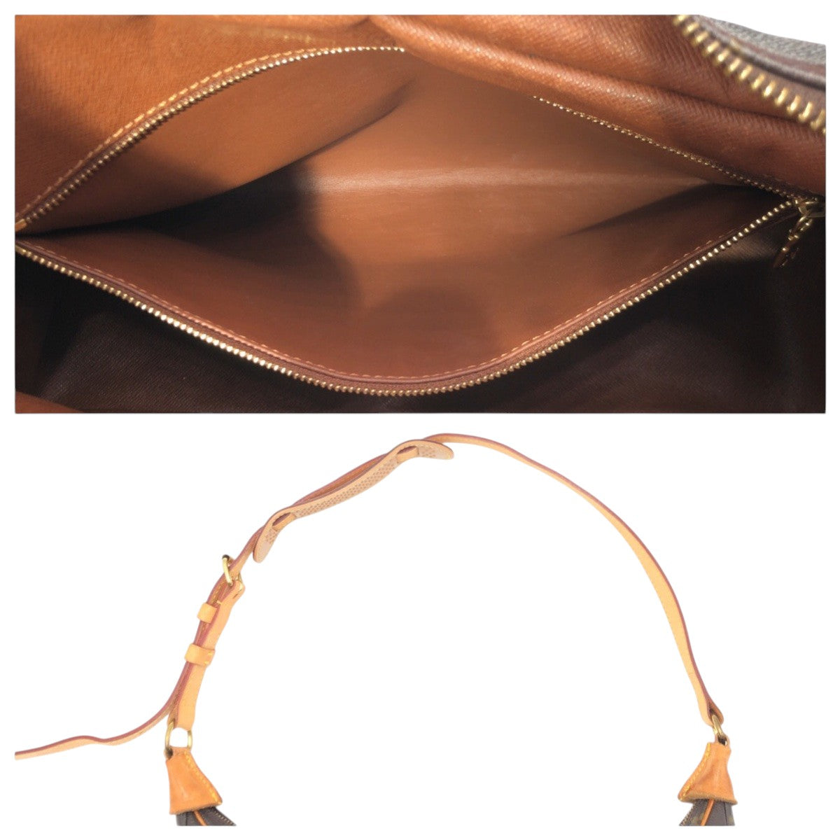 LOUIS VUITTON Shoulder Bag M51260 PVC Brown Monogram Boulogne Women Used Authentic