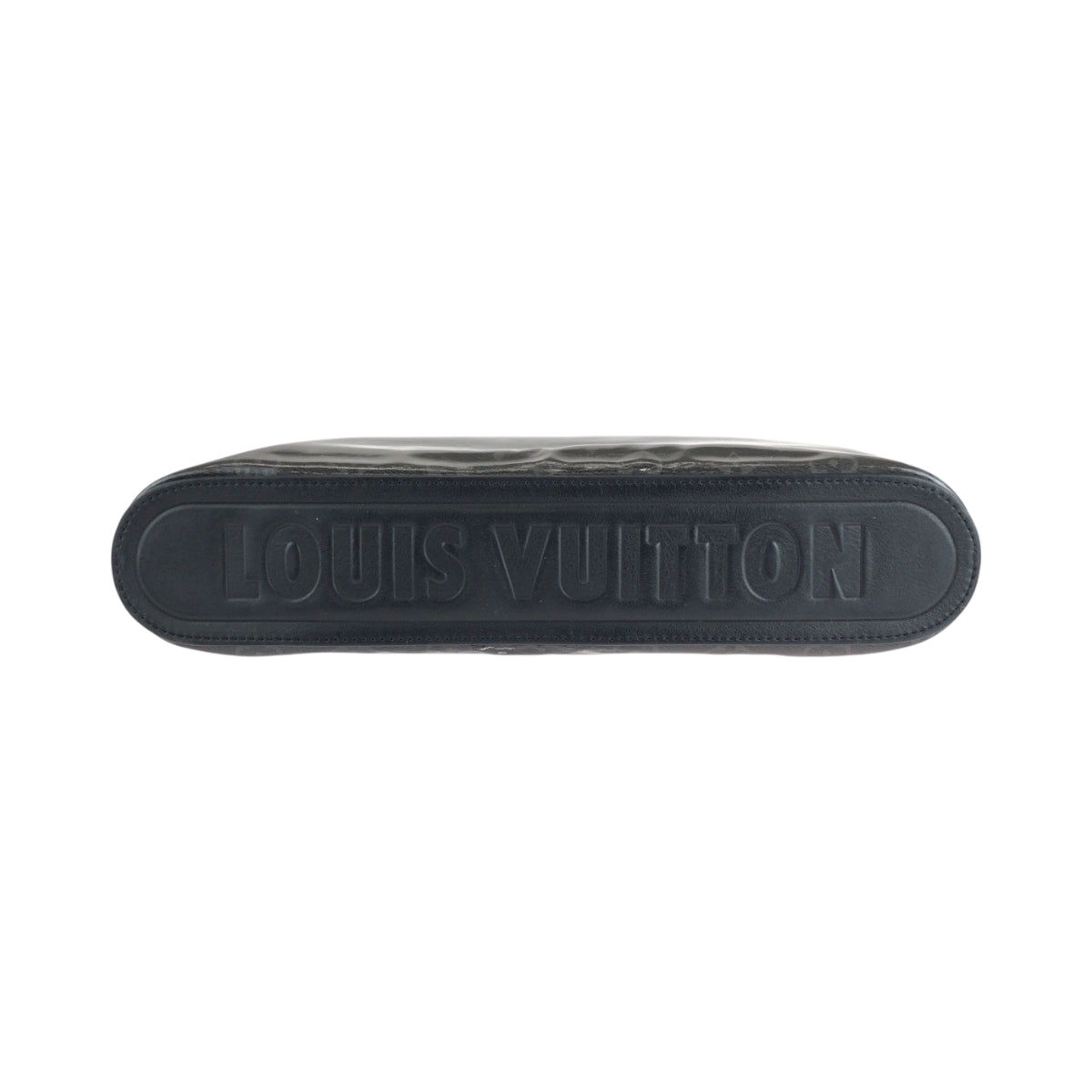 LOUIS VUITTON Clutch bag M63373 Patent leather Black SilverMetal Clutch bag business bag Monogram Eclipse pochette cosmos mens Used Authentic