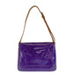 LOUIS VUITTON Shoulder Bag M91214 patent leather , leather Purple Gold Metal Shoulder Bag Vernis Thompson Street Women Used Authentic