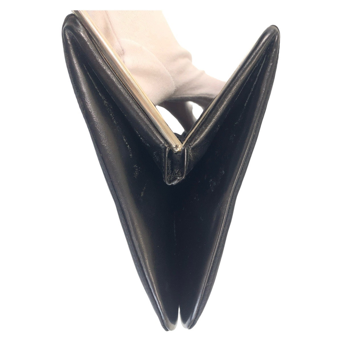 PRADA Shoulder Bag Nylon Black SilverMetal Crossbody Shoulder Bag Pochette Test Triangle With logo Women Used Authentic