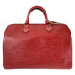 LOUIS VUITTON Handbag M43007 leather Castilian Red Gold Metal Handbags Mini Boston Duffel bag Epi Speedy 30 Women Used Authentic