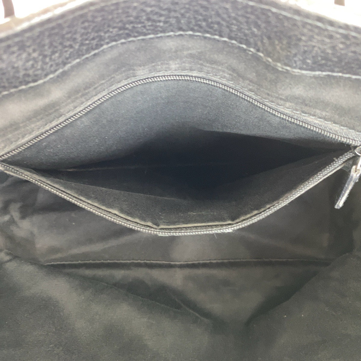 GUCCI Tote Bag 113019 GG canvas, leather Black SilverMetal Tote Bag handbag Women Used Authentic