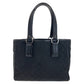 GUCCI Tote Bag 113019 GG canvas, leather Black SilverMetal Tote Bag handbag Women Used Authentic