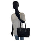 GUCCI Tote Bag 113019 GG canvas, leather Black SilverMetal Tote Bag handbag Women Used Authentic