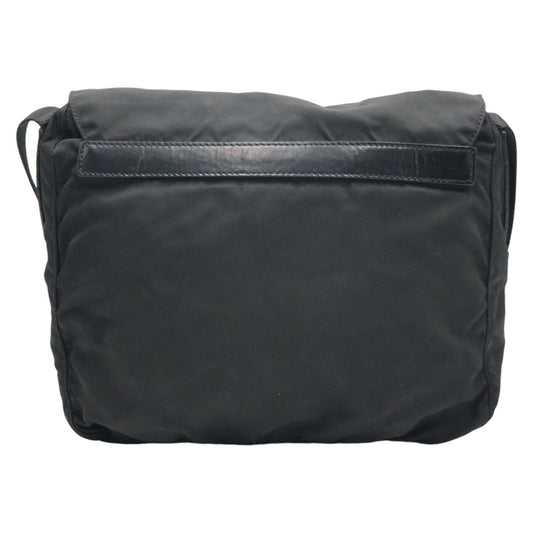 PRADA Shoulder Bag Nylon Black black Shoulder Bag Unisex Test Triangular logo Women Used Authentic