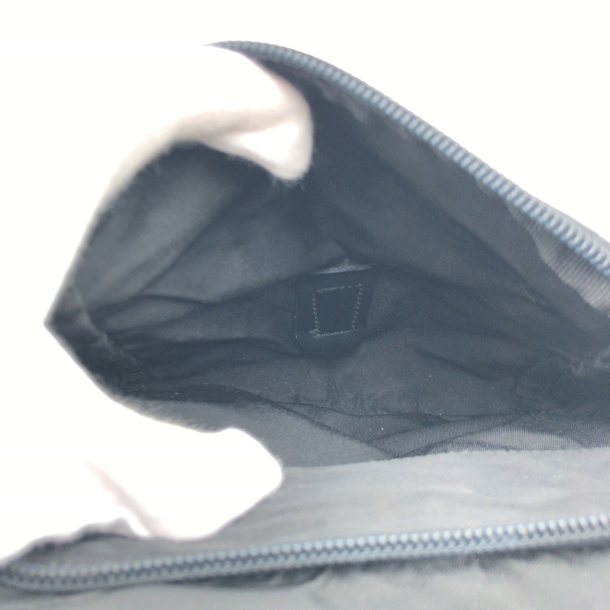 PRADA Shoulder Bag Nylon Black black Shoulder Bag Unisex Test Triangular logo Women Used Authentic