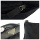 PRADA Shoulder Bag Nylon Black SilverMetal Shoulder Bag Sacoche Pochette Test Triangle With logo mens Used Authentic