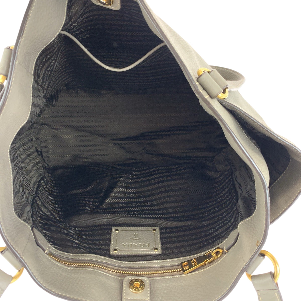PRADA Tote Bag BR4970 leather Gurege Vitterodino Marmo