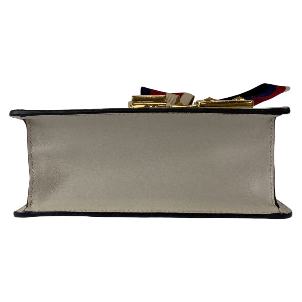 GUCCI Shoulder Bag 431666 leather white Crossbody Shoulder Bag Pochette Sherry line Sylvimini Women Used Authentic
