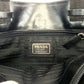 PRADA Tote Bag Nylon Black SilverMetal Tote Bag Shoulder Bag Test Women Used Authentic