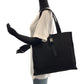 PRADA Tote Bag Nylon Black SilverMetal Tote Bag Shoulder Bag Test Women Used Authentic