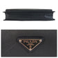 PRADA Business bag leather Dark Grey SilverMetal Business bag briefcase A4 compatible Safiano Triangle With logo mens Used Authentic