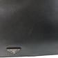 PRADA Business bag leather Dark Grey SilverMetal Business bag briefcase A4 compatible Safiano Triangle With logo mens Used Authentic