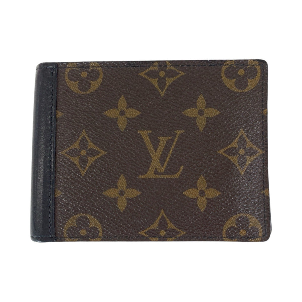 LOUIS VUITTON Bifold Wallet M60411 PVC, Leather Brown Black SilverMetal Folding wallet Compact wallet Monogram Macasa Portefeuille Mindoro mens Used Authentic
