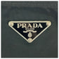 PRADA Shoulder Bag Nylon Black SilverMetal Crossbody Shoulder Bag Pochette Test Triangle With logo Women Used Authentic