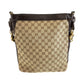 GUCCI Shoulder Bag 109097 GG canvas Brown Gold Metal Crossbody Shoulder Bag Messenger Bag Women Used Authentic