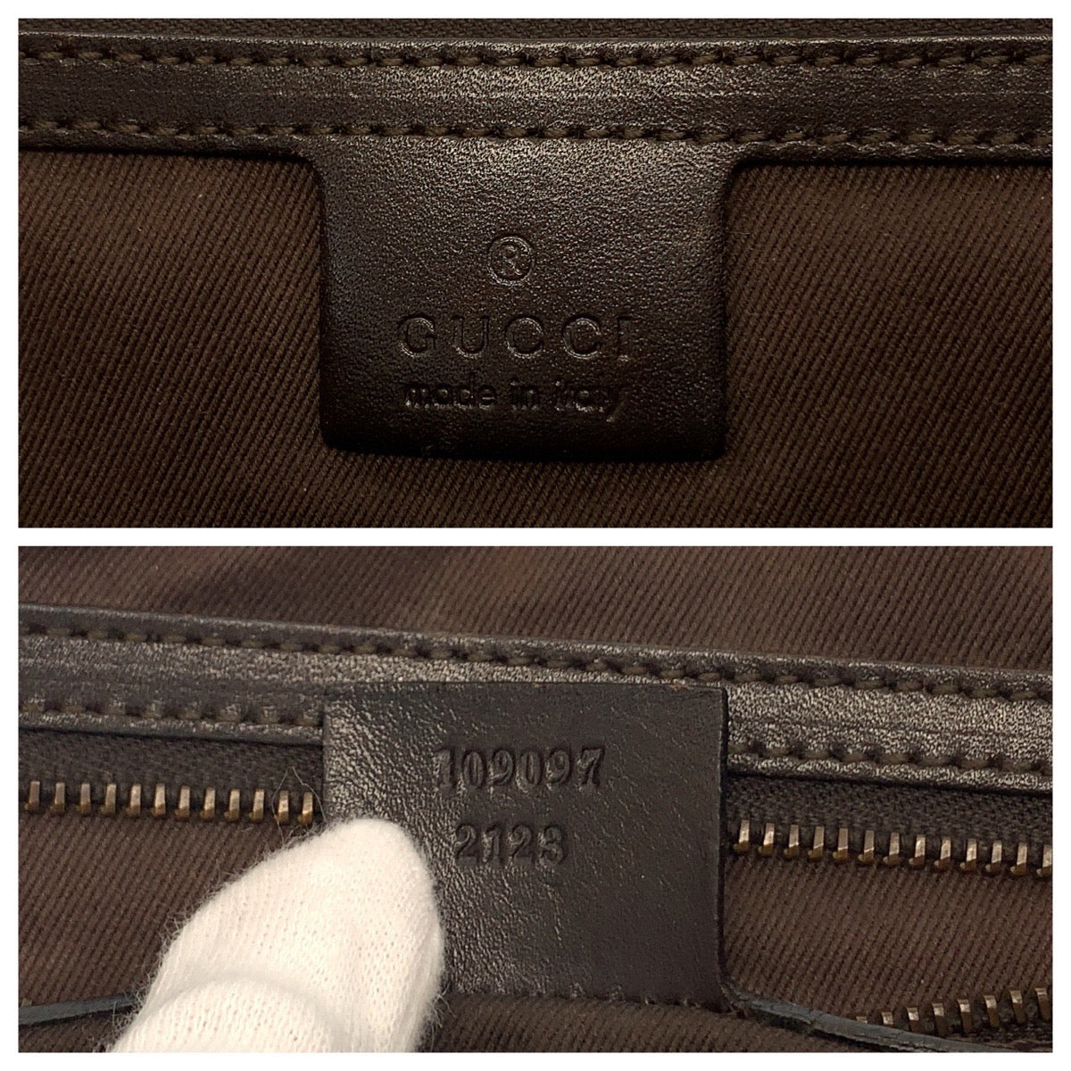 GUCCI Shoulder Bag 109097 GG canvas Brown Gold Metal Crossbody Shoulder Bag Messenger Bag Women Used Authentic