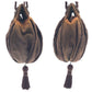 PRADA Shoulder Bag Nylon Brown Beads logo Women Used Authentic