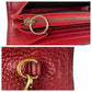 GUCCI Shoulder Bag 401232 leather Red Gold Metal Crossbody Shoulder Bag Chain Wallet GG Marmont Women Used Authentic