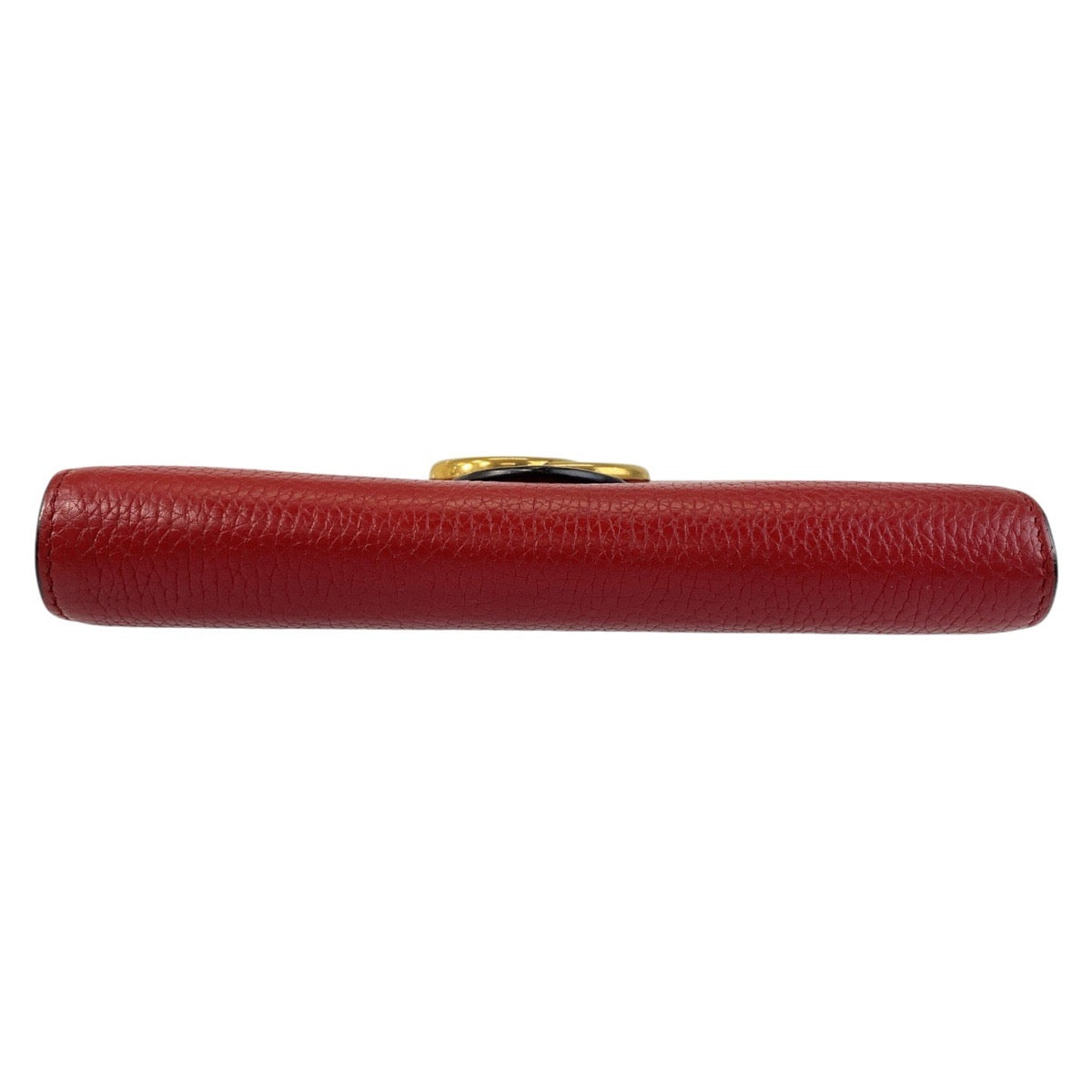 GUCCI Shoulder Bag 401232 leather Red Gold Metal Crossbody Shoulder Bag Chain Wallet GG Marmont Women Used Authentic