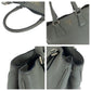 PRADA Shoulder Bag BN2579 leather Grey SilverMetal Shoulder Bag Tote Bag Handbag 2way Vitterodino logo Women Used Authentic