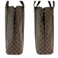 LOUIS VUITTON Tote Bag N52006 PVC Brown Gold Metal Tote Bag Business Bag Shoulder Bag Damier Ebene Kabbabobur mens Used Authentic