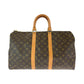 LOUIS VUITTON Boston Duffel bag M41426 PVC Brown Boston Duffel bag Handbag Monogram Keepall 50 Women Used Authentic