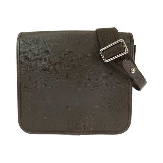 LOUIS VUITTON Shoulder Bag M32488 Taiga Grizzly Brown SilverMetal Taiga Andre