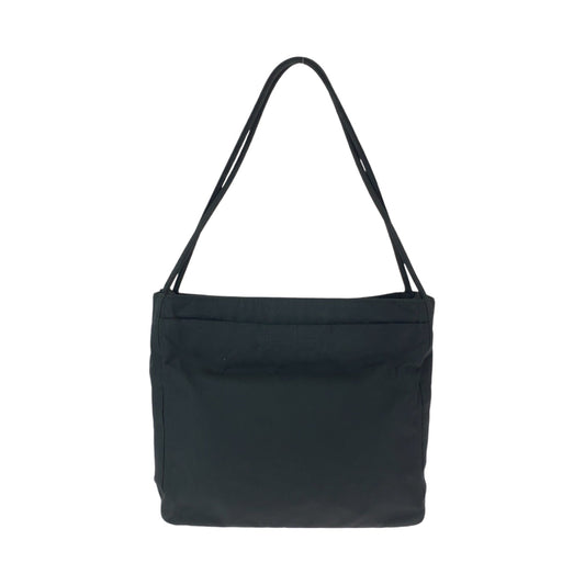 PRADA Tote Bag Nylon Black SilverMetal Tote Bag Shoulder Bag Women Used Authentic