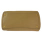 PRADA Tote Bag leather Beige Gold Metal Tote Bag Handbag Shoulder Bag Vitterodino Women Used Authentic