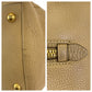 PRADA Tote Bag leather Beige Gold Metal Tote Bag Handbag Shoulder Bag Vitterodino Women Used Authentic