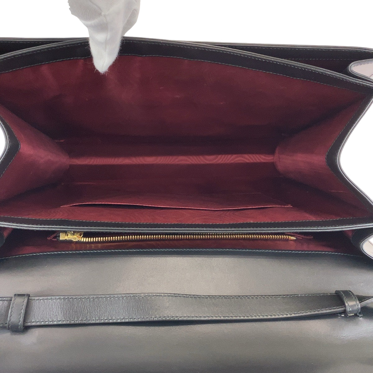 GUCCI Business bag 581531 Calfskin Black GoldMetal Zumi