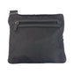 PRADA Shoulder Bag Nylon Black SilverMetal Crossbody Shoulder Bag Messenger Bag Testo Saffiano leather Triangle With logo mens Used Authentic