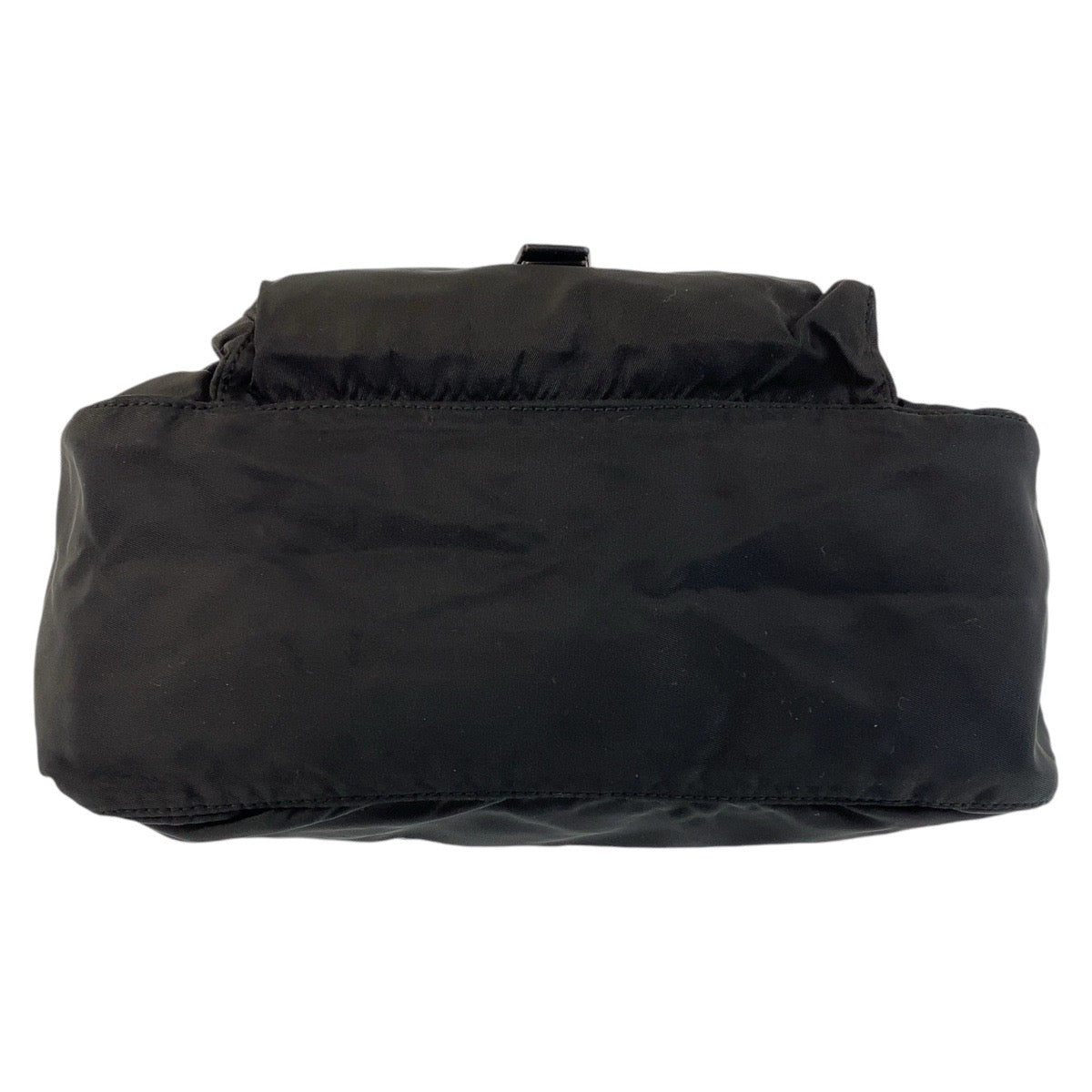 PRADA Shoulder Bag Nylon Black SilverMetal Crossbody Shoulder Bag Messenger Bag Test Triangle With logo mens Used Authentic