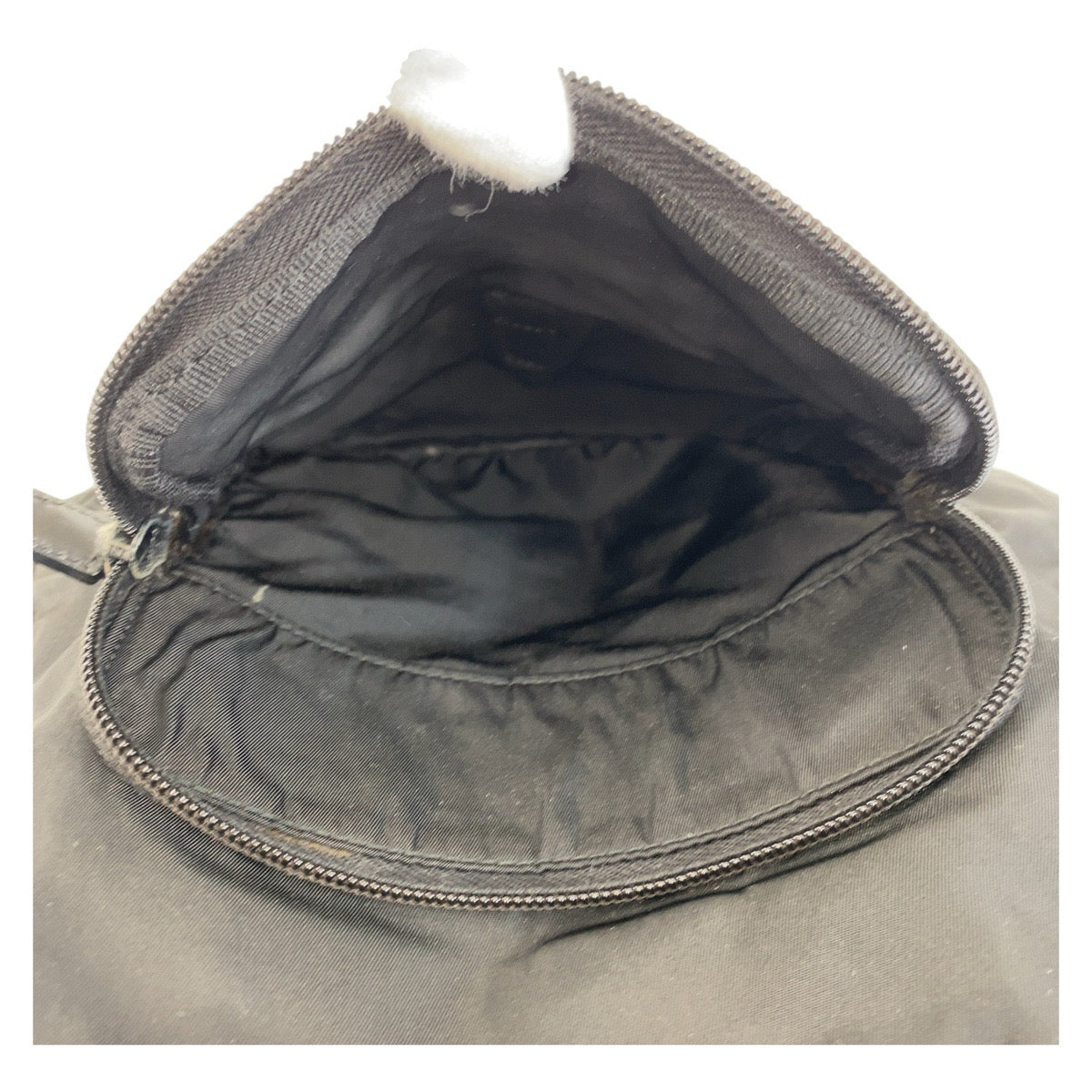 PRADA Shoulder Bag Nylon Black SilverMetal Crossbody Shoulder Bag Messenger Bag Test Triangle With logo mens Used Authentic