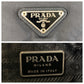 PRADA Shoulder Bag Nylon Black SilverMetal Crossbody Shoulder Bag Messenger Bag Test Triangle With logo mens Used Authentic
