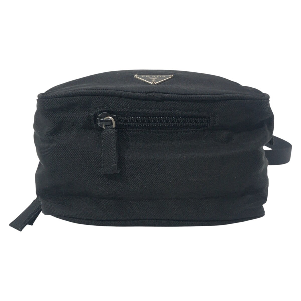 PRADA Shoulder Bag Nylon black Shoulder Bag Unisex Test Triangular logo mens Used Authentic