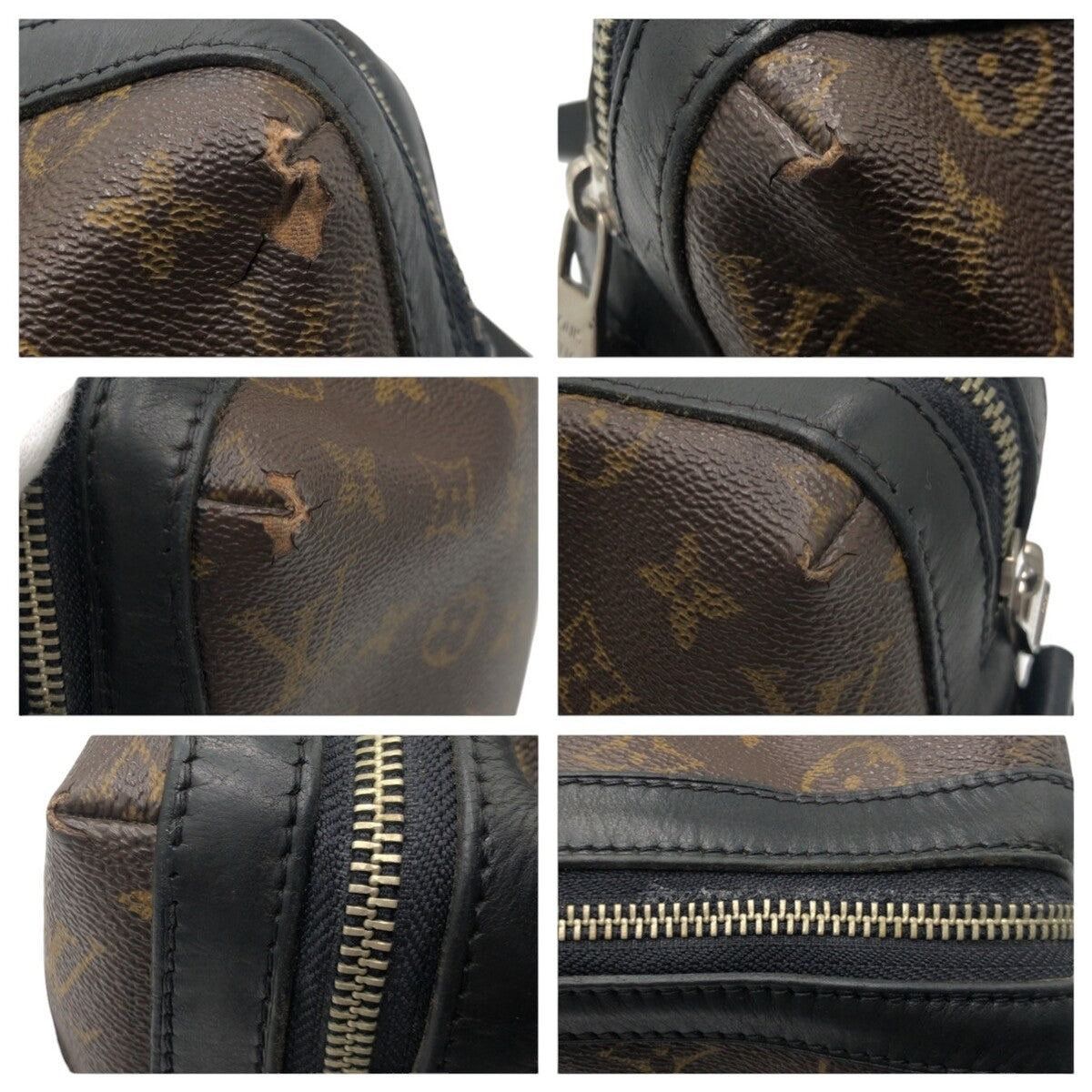 LOUIS VUITTON Shoulder Bag M40387 PVC Brown Shoulder Bag Messenger Bag Unisex Monigram Makassar Torres mens Used Authentic