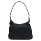 PRADA Shoulder Bag Nylon, Leather Black black Hobo Shoulder Bag Test Embossing Women Used Authentic