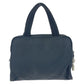 PRADA Handbag Nylon Black SilverMetal Handbag Test Triangle With logo Women Used Authentic