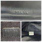 PRADA Tote Bag Leather, Plastic Black Silver Metal Tote Bag handbag Plastic Chain Women Used Authentic